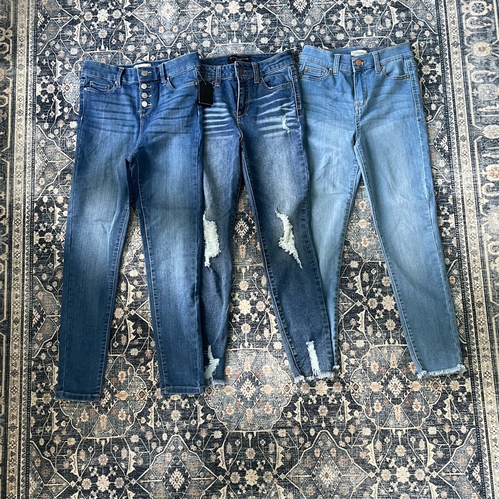 Three Pairs Skinny Jeans from Stitch Fix Kids - Size 12